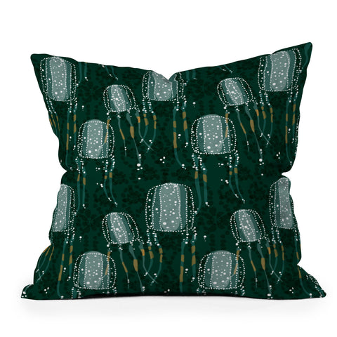 Raven Jumpo Sea Wasp Outdoor Throw Pillow