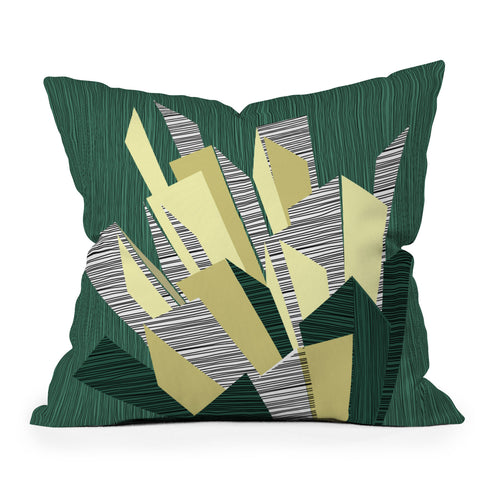 Raven Jumpo Sketchy Outdoor Throw Pillow