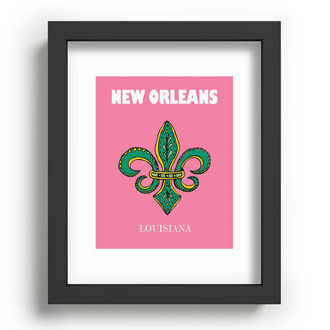 RawPosters Travel Cities New Orleans Recessed Framing Rectangle