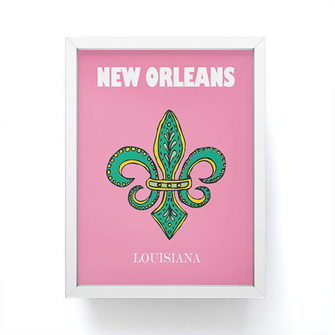 RawPosters Travel Cities New Orleans Framed Mini Art Print
