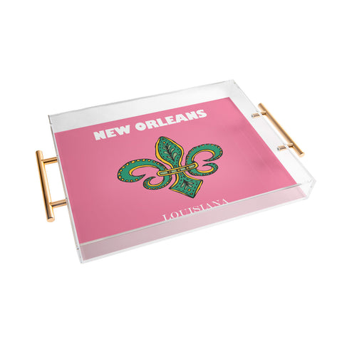 RawPosters Travel Cities New Orleans Acrylic Tray