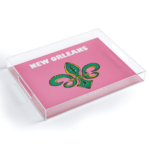 RawPosters Travel Cities New Orleans Acrylic Tray