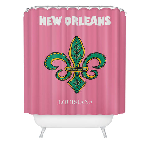RawPosters Travel Cities New Orleans Shower Curtain