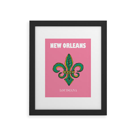 RawPosters Travel Cities New Orleans Framed Art Print