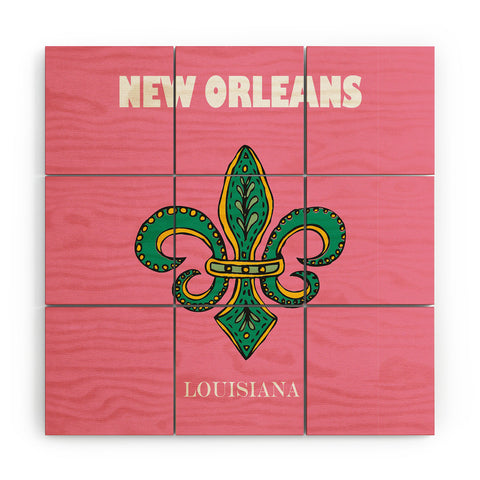 RawPosters Travel Cities New Orleans Wood Wall Mural
