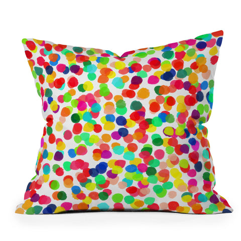 Rebecca Allen A Celebration 1 Outdoor Throw Pillow
