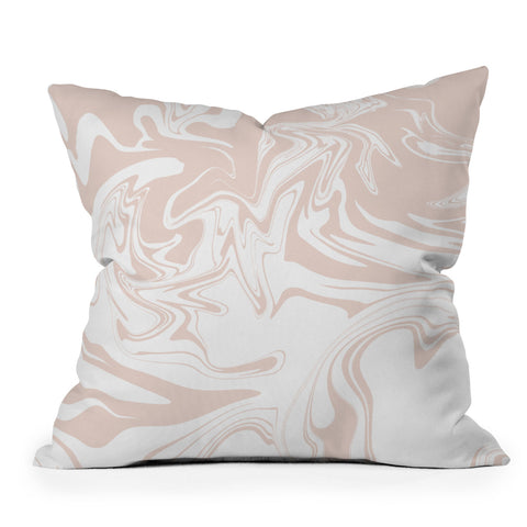Rebecca Allen All Marbled Outdoor Throw Pillow