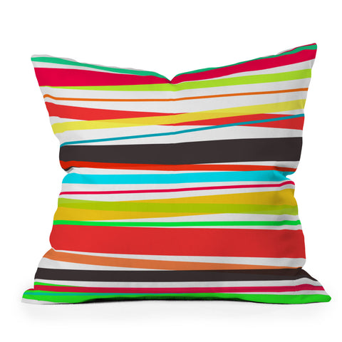 Rebecca Allen Color Parade Outdoor Throw Pillow
