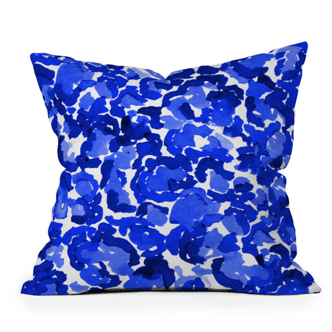 Rebecca Allen Dressed In Hue Outdoor Throw Pillow