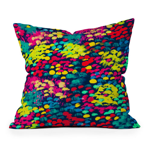 Rebecca Allen Firework Garden Outdoor Throw Pillow