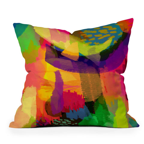 Rebecca Allen Fruits Outdoor Throw Pillow