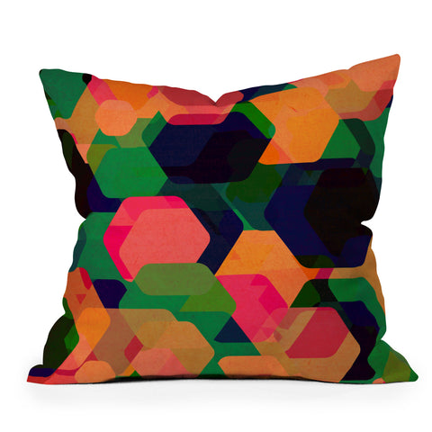 Rebecca Allen In The Land Of A Thousand Suns Outdoor Throw Pillow