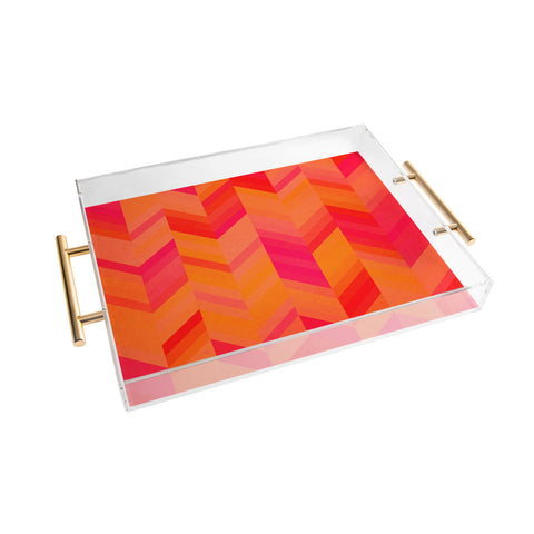 Rebecca Allen Orange Quest Acrylic Tray