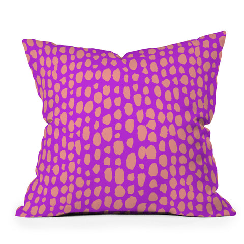Rebecca Allen Pebble Beach Wild Outdoor Throw Pillow