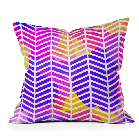Rebecca Allen Purple Bliss Outdoor Throw Pillow