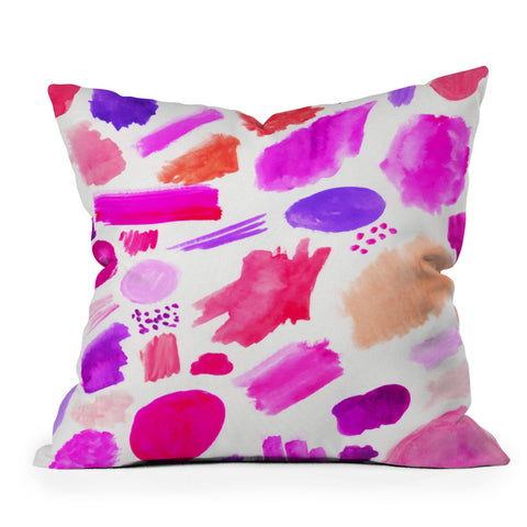 Rebecca Allen Spring Dance Outdoor Throw Pillow