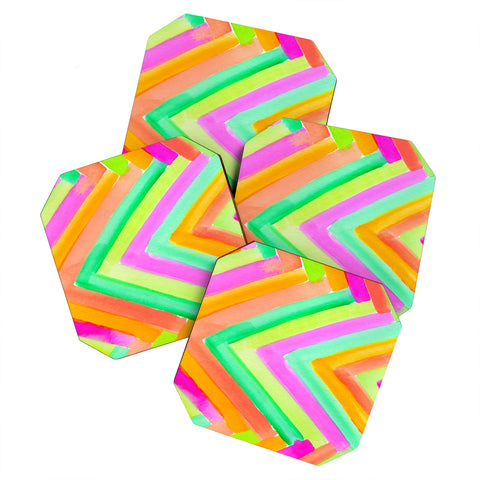 Rebecca Allen Summer Stays Coaster Set