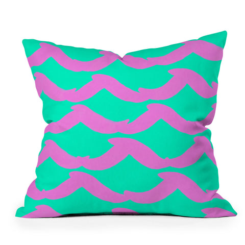 Rebecca Allen Wayfarer Cotton Candy Outdoor Throw Pillow
