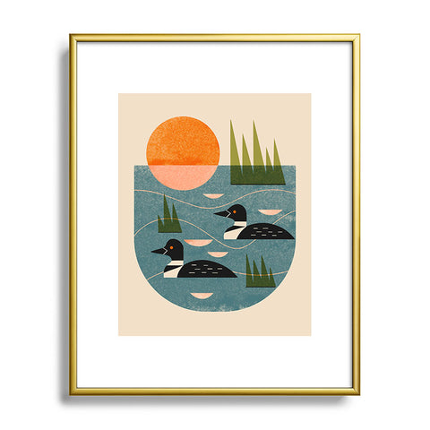 Renea L Thull Loon Lake Metal Framed Art Print