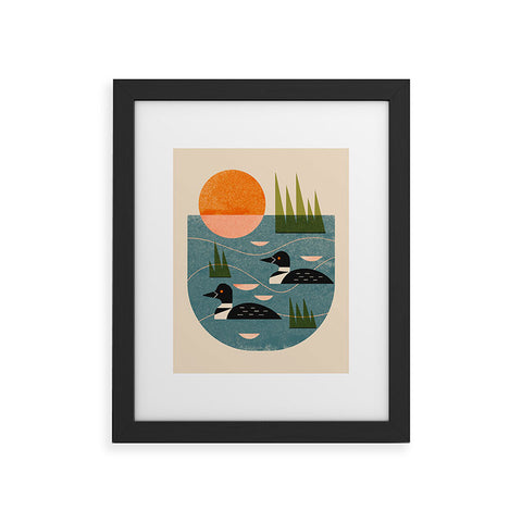 Renea L Thull Loon Lake Framed Art Print
