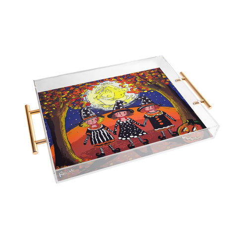 Renie Britenbucher 3 Little Witches Acrylic Tray