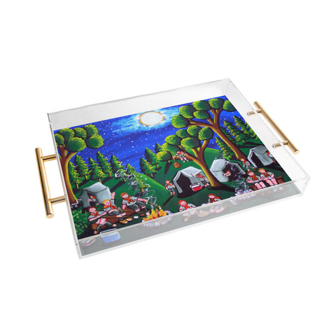 Renie Britenbucher Boy Scouts Camp Out Acrylic Tray