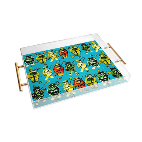 Renie Britenbucher Catfishing Turquoise Acrylic Tray