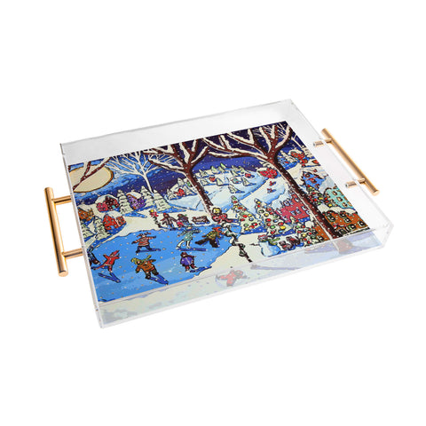 Renie Britenbucher Christmas Time Is Here Acrylic Tray