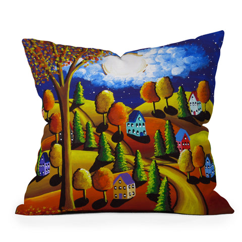 Renie Britenbucher Fall Night 1 Outdoor Throw Pillow