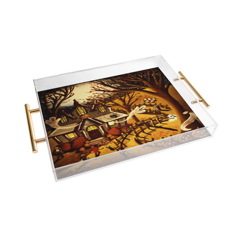 Renie Britenbucher Haunted House Acrylic Tray