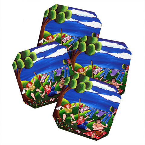 Renie Britenbucher Laundry Day Divas Coaster Set