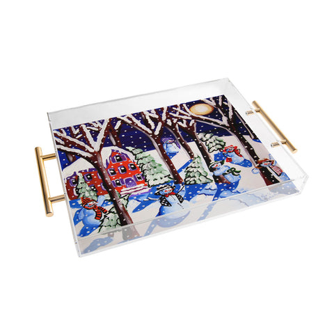 Renie Britenbucher Magic Snowmen Acrylic Tray