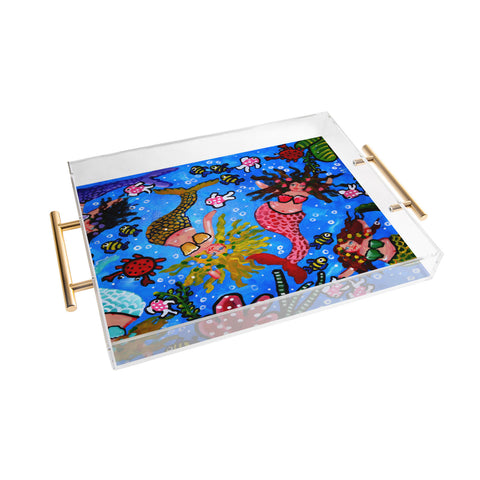 Renie Britenbucher Mermaids 1 Acrylic Tray