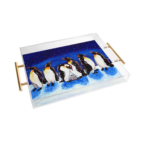 Renie Britenbucher Penguin Party Acrylic Tray