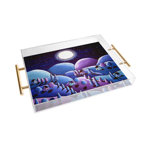 Renie Britenbucher Purple Peace Acrylic Tray