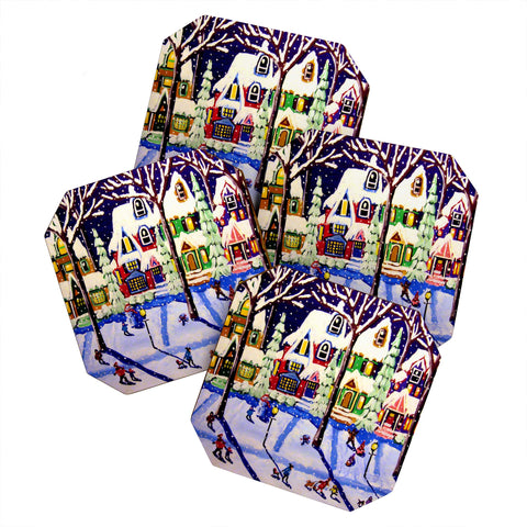 Renie Britenbucher Remnants Of A Snow Day Coaster Set