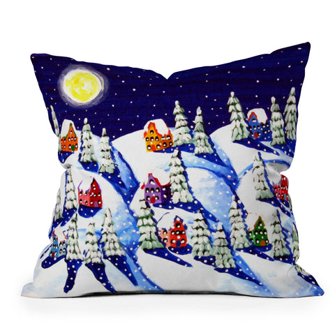 Renie Britenbucher Silent Night Outdoor Throw Pillow