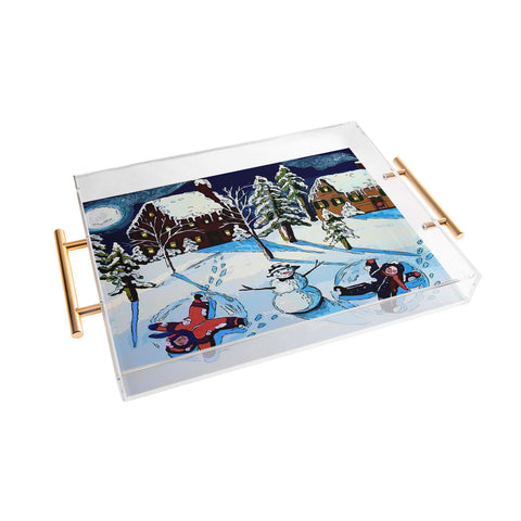 Renie Britenbucher Snow Angels Acrylic Tray