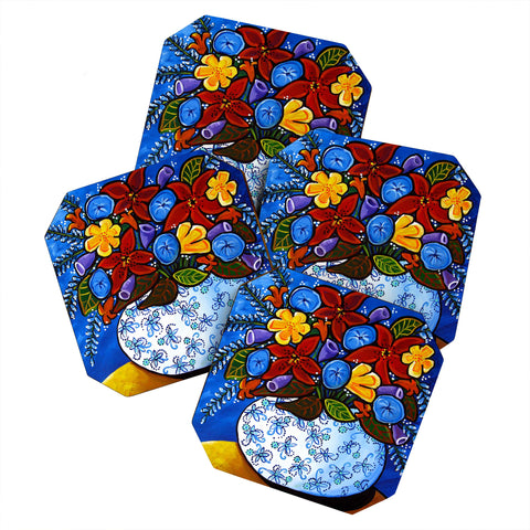 Renie Britenbucher Summer Bouquet Coaster Set