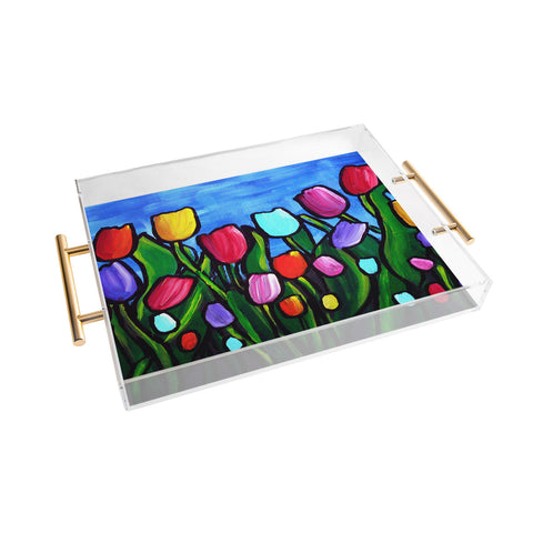 Renie Britenbucher Tulips Acrylic Tray