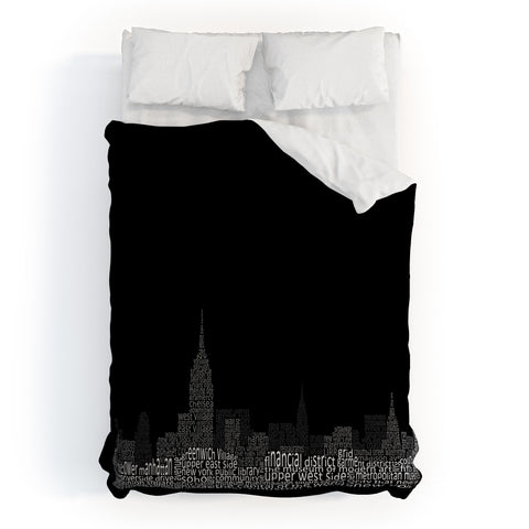 Restudio Designs New York Skyline 2 Duvet Cover