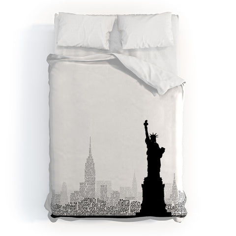 Restudio Designs New York Skyline 5 Duvet Cover