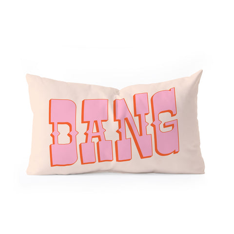 retrografika DANG western style saloon Oblong Throw Pillow