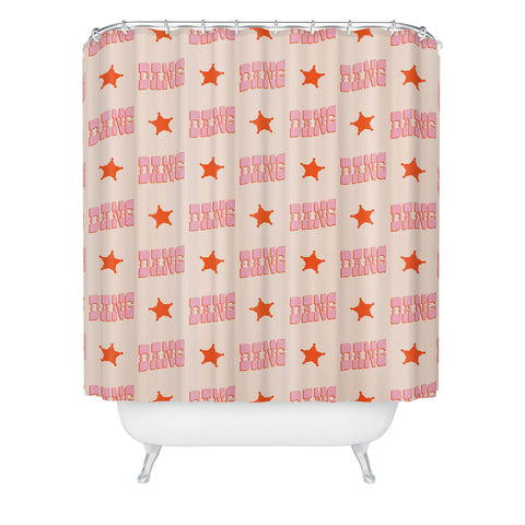 retrografika DANG western style saloon Shower Curtain