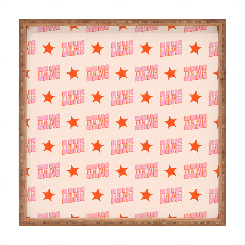 retrografika DANG western style saloon Square Tray