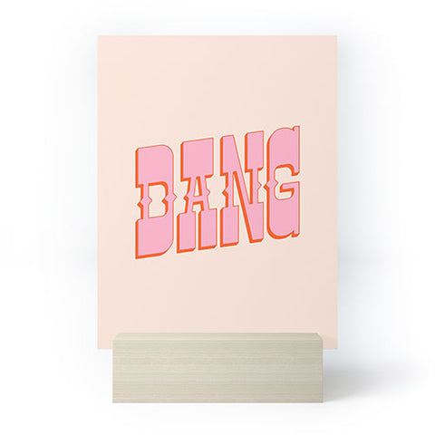 retrografika DANG western style saloon Mini Art Print