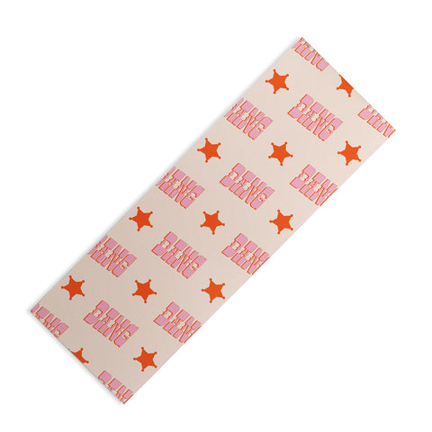 retrografika DANG western style saloon Yoga Mat