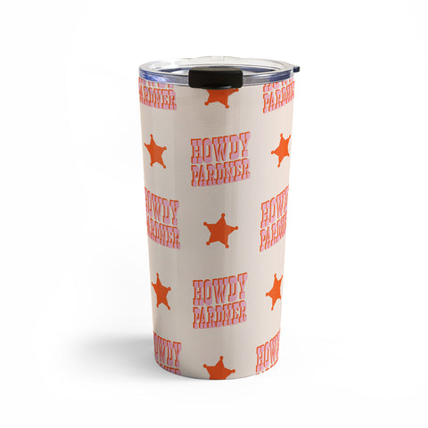 retrografika Old West Howdy Pardner bright Travel Mug