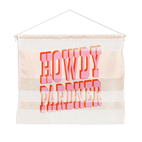 retrografika Old West Howdy Pardner bright Wall Hanging Landscape