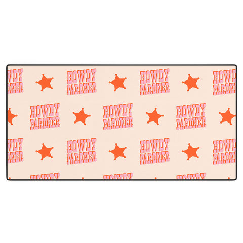 retrografika Old West Howdy Pardner bright Desk Mat